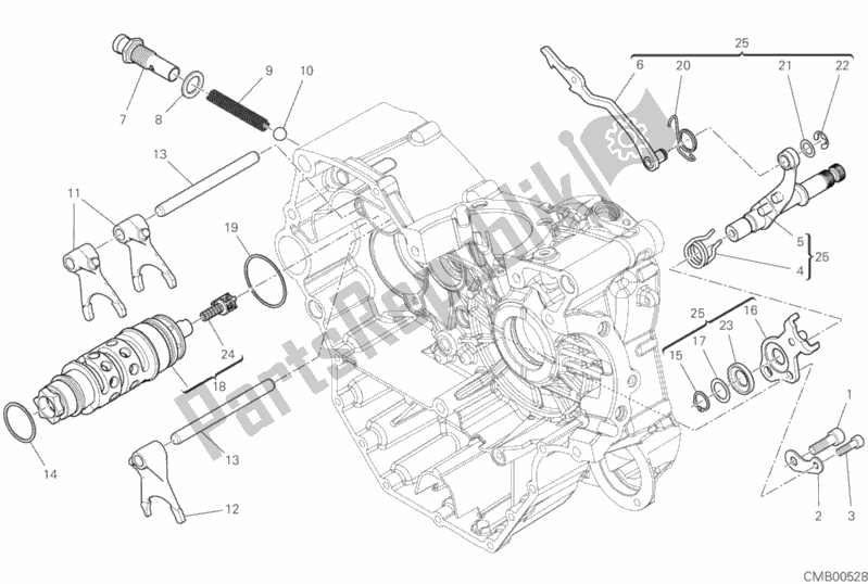 Todas las partes para Shift Cam - Horquilla de Ducati Hypermotard 950 Thailand 2019